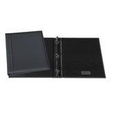 Black Top-Grain Leather 1 Ring Binder